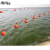 海洋航道大浮标球河道湖泊浮球浮漂安全警示标志水位渔网塑料浮球定制 浅灰色 新φ30cm串心橙红 其他