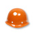 诺瑞斯安 安全帽工地透气款免费印字圆形防砸建筑工程防护工人头盔国标 橘色