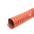 龙代 耐高温风管红色矽胶管300度热风硅胶管防火阻燃钢丝软管通风管 内径60mm 4米一根