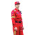 瑞可特 RSF320 抢险救援服套装 长袖反光应急救援防静电服 电网电力劳保工作服 红色（套装+帽子+腰带） S 