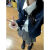 YOMC春夏韩系气质甜辣妹小香风长袖外套+花边内搭衬衫+通勤半身裙套装 三件套 S