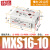 铸固 MXS滑台气缸 小型精密气动导轨可调行程高频率高负荷精密双杆气泵用泵缸 MXS16-10 
