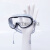 眼睛割双眼皮激光手术后术后护目镜眼罩防护眼镜洗澡洗头防水 单泳镜(袋装)透明大框-【淡清 灰】
