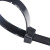 海斯迪克 黑色自锁式强力卡扣大号尼龙扎带(100根) 长15cm宽3.6mm H-117