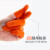 曼隆 乳胶手指套加厚防滑 白色麻点半透明100个装  大号/橙色