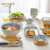 HYWLKJXINOBLE日式陶瓷餐具碗盘创意个性碗单个汤碗面碗碟套装家用组合 45寸日式碗
