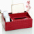 多功能纸巾盒 抽纸盒创意桌面遥控器收纳收纳盒 红鳄鱼纹 多功能收纳盒