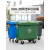 660L大型户外垃圾桶大号商用保洁清运垃圾车手推大容量环卫垃圾箱 绿色1100L特厚/带盖