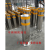 定制加厚不锈钢防撞柱挡车路桩可移动路障立柱钢管反光警示柱议价 201材质(89管1.2厚)60高