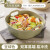 苏泊尔（SUPOR） 陶瓷碗餐具双耳防烫汤碗大号面碗家用泡面碗吃饭碗空气炸锅专用 豆绿色-方形