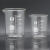 玻璃量杯带刻度耐高温可加热实验室透明玻璃烧杯25/50/100ml毫升 有柄有盖350毫升玻璃杯