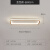 淦新LED吸顶灯长方形过道走廊玄关阳台灯现代简约北欧极简卧室书房 金色60*20长方-38W LED暖光