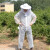 适用防蜂服连体防蜂衣养蜂帽透气型防蜜蜂蜂衣养蜂工具全套 3D透气棉上衣【均码】加厚 【羊皮手套】10件套