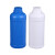 级塑料圆瓶250ml500毫升1L样品解胶剂瓶避光密封瓶试剂色精瓶 500ML蓝色瓶子