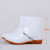 白色雨鞋高中低筒卫生靴男女厨师鞋防水防滑耐油耐酸碱水鞋 矮筒 39