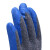 者也（ZYE）浸胶乳胶防滑耐磨手套涂掌涂指挂胶手套 灰纱蓝1双