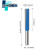 加长清底刀木工铣刀电木铣刀具孔直刀雕刻机开槽刀 1/2*20*75总长130蓝