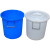 亚润 塑料桶圆桶塑料桶带盖胶桶加厚160升超大号 160#约装245斤水(有盖*红色)
