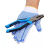 透气耐磨橡胶加厚蓝点防滑点塑点珠点胶颗粒防护工作手套劳保手套 12双