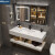 心海伽蓝卫生间岩板一体盆浴室柜组合现代简约酒店风洗 0.6米(普通方镜款)