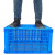 企金 塑料收纳筐 外径800*570*510mm 蓝色加厚周转筐长方形物流中转箱货框收纳储物箱 QJ-Z85501