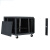 数巨盅芯W2.6009黑色玻璃门60*100*50CM办公小型服务器800/1000加深机柜加厚监控安防弱电综合布线机柜