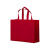 巨成 无纺布购物手提袋 广告礼品袋 红色 35*25*10 立体横款(10个)