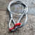 钢丝绳成套吊索具吊钩起重钢丝绳吊带单肢吊钩压制钢丝绳定制适用 1T1米