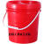 1升工业用塑料桶加厚耐用圆桶水桶带盖5升盖密封涂料桶小白桶 2L透明两个装