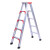 加厚人字梯折叠铝梯轻便工程梯4米5米铝合金梯子 加固加厚3.0米