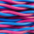 中迈 电线电缆 ZR-RVS-300/300V-2*2.5mm² 阻燃2芯铜芯双绞软线 100米 红/蓝
