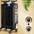 取暖器 大功率3kw电暖器速热大面积对流加热器定制 黑+金15片 电热油汀