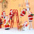 千惠侬诞老人电动玩具儿童音乐礼物小礼品爬梯摆件鹿拉车雪橇公仔爬 圣诞电动降落伞老人+送电池