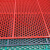 加厚牛筋浴室防滑垫耐磨厨房防油橡胶垫室外镂空防水防晒满铺地垫 红色 熟胶一体六角0.9米宽x10米长