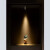 焰名照明（YM）一束光迷你明装小射灯可调角度免开孔聚光15度展示7摆件模型酒柜 A款3W-4000K-15度发光