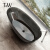 特拉维尔（TW）透明树脂浴缸小户型家用独立式网红彩色薄厚边鹅蛋形酒店民宿浴池 薄边 典雅黑水晶缸 1.7m