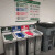 乐柏美（RUBBERMAID ）公共场合室内塑料大号分类垃圾桶 可定制 可按垃圾分类标准选配不同颜色盖板及背板