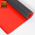 爱柯部落 PVC塑料防水防滑垫 钢花纹走道垫满铺地板楼梯垫厨房仓库人字形1.5×1m厚2.5mm红色 111624