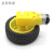 65扁口橡胶车轮套装（含电机）DIY科技制作模型机器人 减速马达
