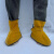 电焊护脚套牛皮护腿罩盖防烫焊接防护装备耐高温阻燃隔热焊工鞋套工业品 zx黄色护脚22厘米系带款