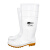 朗莱斯特工业水鞋 PVC耐酸碱劳保高筒雨靴LL-1-01 40码 白色 1双