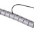 冰禹 BJ310 包线管 电线收纳理线束线缠绕管(多拍不截断)带夹子 黑色直径40MM（10米）