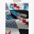 LULUALWAYS2022新款提花针织时尚感菱格图案针织套头衫 蓝色 S