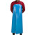 德威狮 加厚pvc防水防油 耐油耐酸碱工作服围裙 加厚加长款蓝色