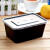 中环力安 长方形一次性餐盒塑料外卖打包盒带盖透明快餐盒 1000ml黑色100套带盖