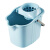 海斯迪克 gnjz-1288 清洁拖把+桶套装 塑料拖把桶带提手 加厚带轮拖布桶+拖把2件套