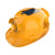 适用于太阳能充电双风扇安全帽夏季头盔男工地施工通风降温带头灯 黄色 双风扇空调Y9000