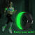 米可杉夜跑装备发光跑步手臂带LED反光夜光带骑行荧光手环 绿色电池款一条装