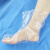 海斯迪克 一次性PE足膜套 塑料透明袋脚膜套袜套隔脏试鞋套HKsq-355 100个 