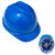 迈恻亦安帽工地加厚建筑程电力宏安耐安国标中电儿童abs圆形印字透气 V型蓝色 按钮款 工程帽